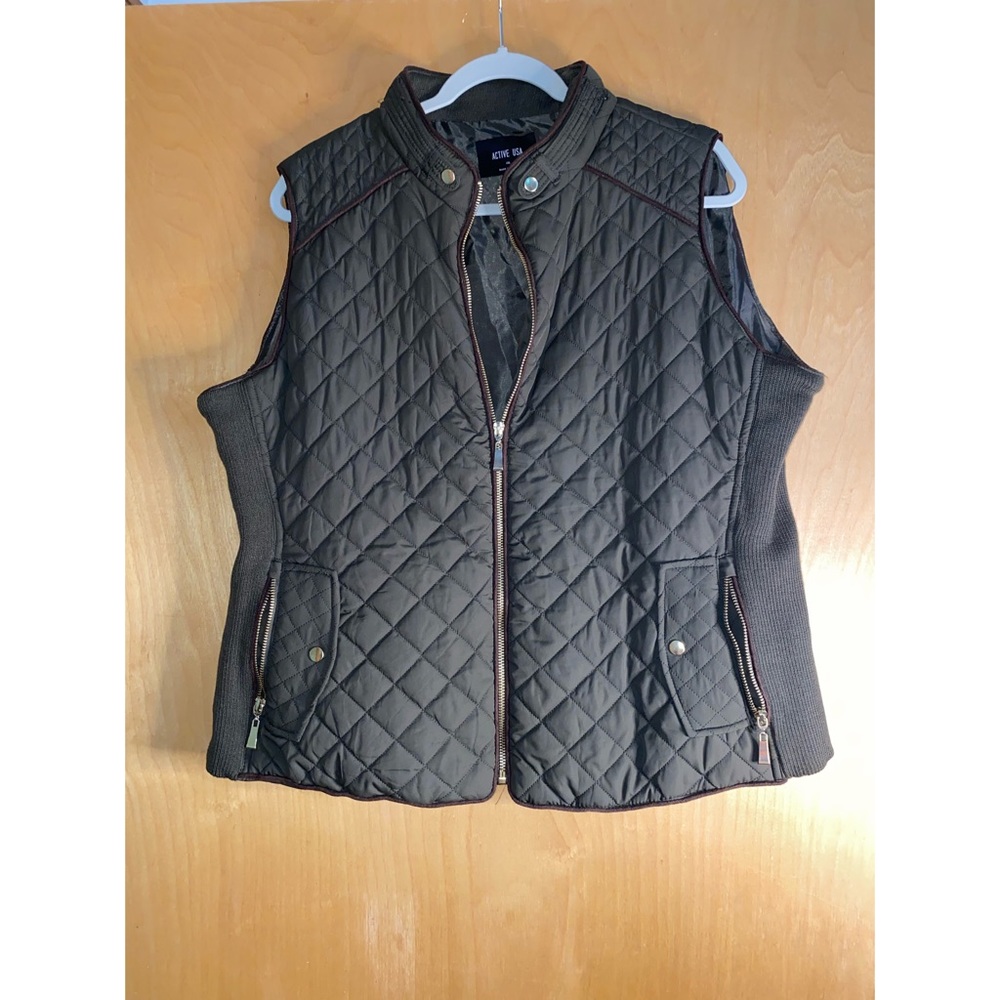 Green Puffer Vest